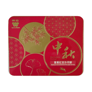 RED BEAN PASTE MOONCAKE WITH ONE EGG YOLK